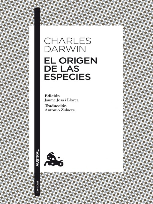 Title details for El origen de las especies by Charles Darwin - Wait list